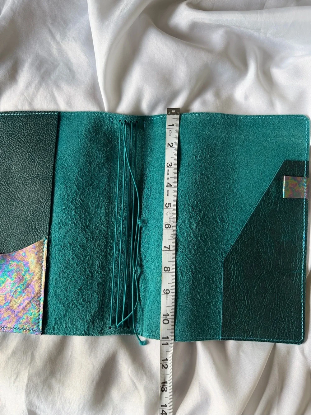 Leather Imagined composition traveler’s notebook in cerulean leather